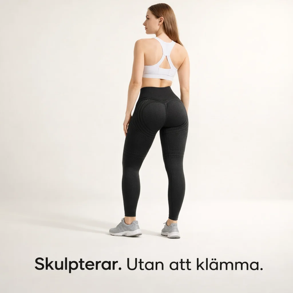 Skulpterande leggings med 3D-effekt som lyfter och formar kroppen naturligt